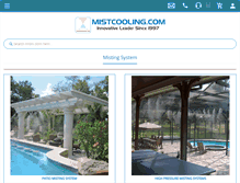 Tablet Screenshot of mistcooling.com